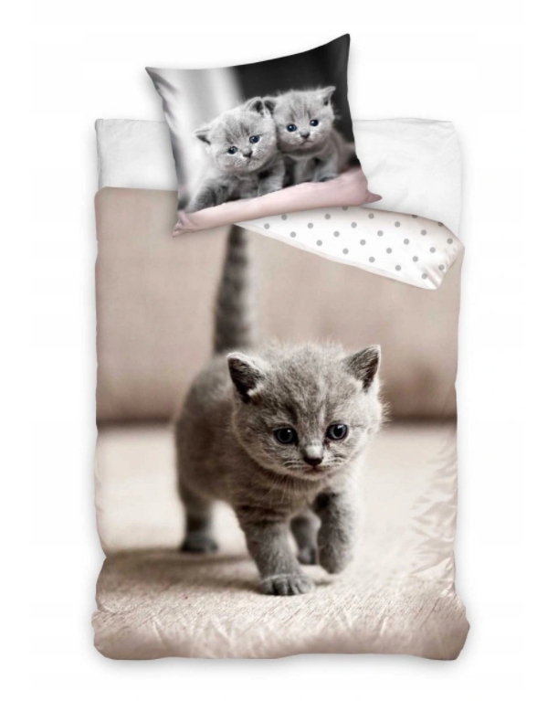 

Детское постельное белье Котенок, двухсторонний комплект (наволочка+пододеяльник), хлопок 140 х 200 см (НЛ211086-2)