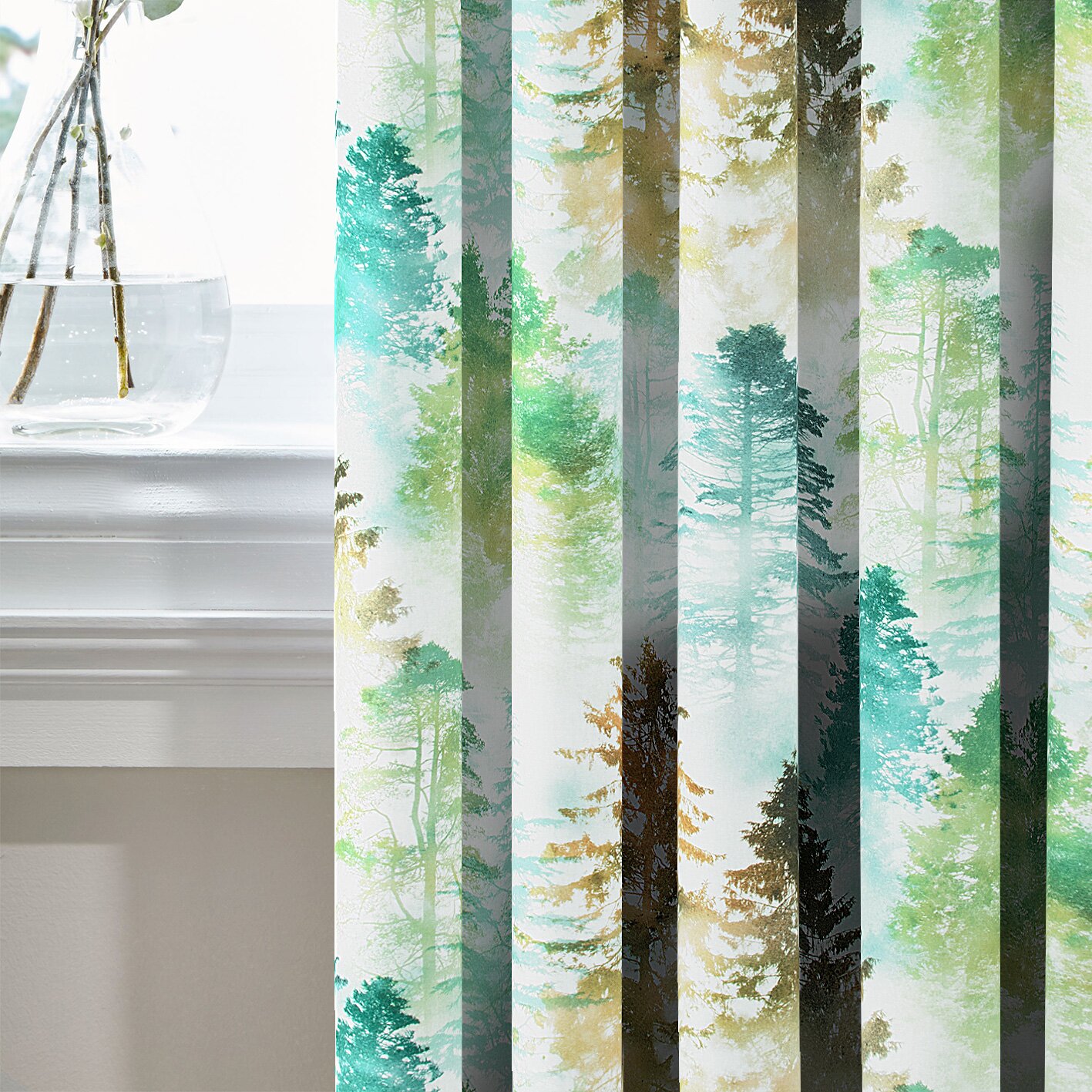 

Комплект Декоративных Штор с принтом MacroHorizon Испания Весенний лес 270*135 см (2 шт.) (MG-166697-1)