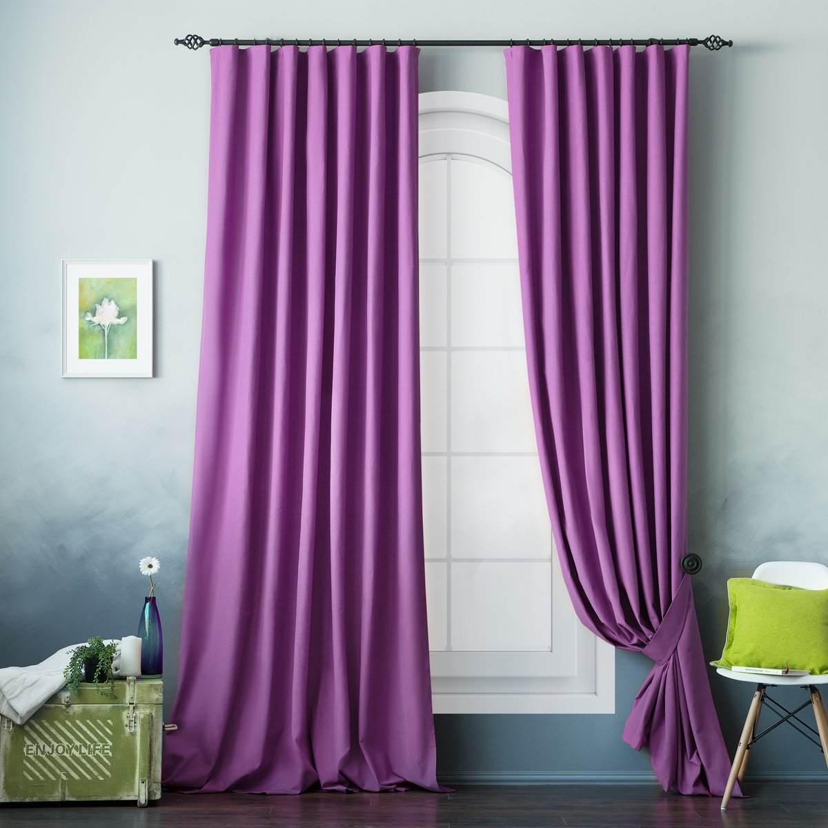 

Шторы Однотонные Турция Arizona Сиреневый, арт. MG-129343, 280*170 см (2 шт.)