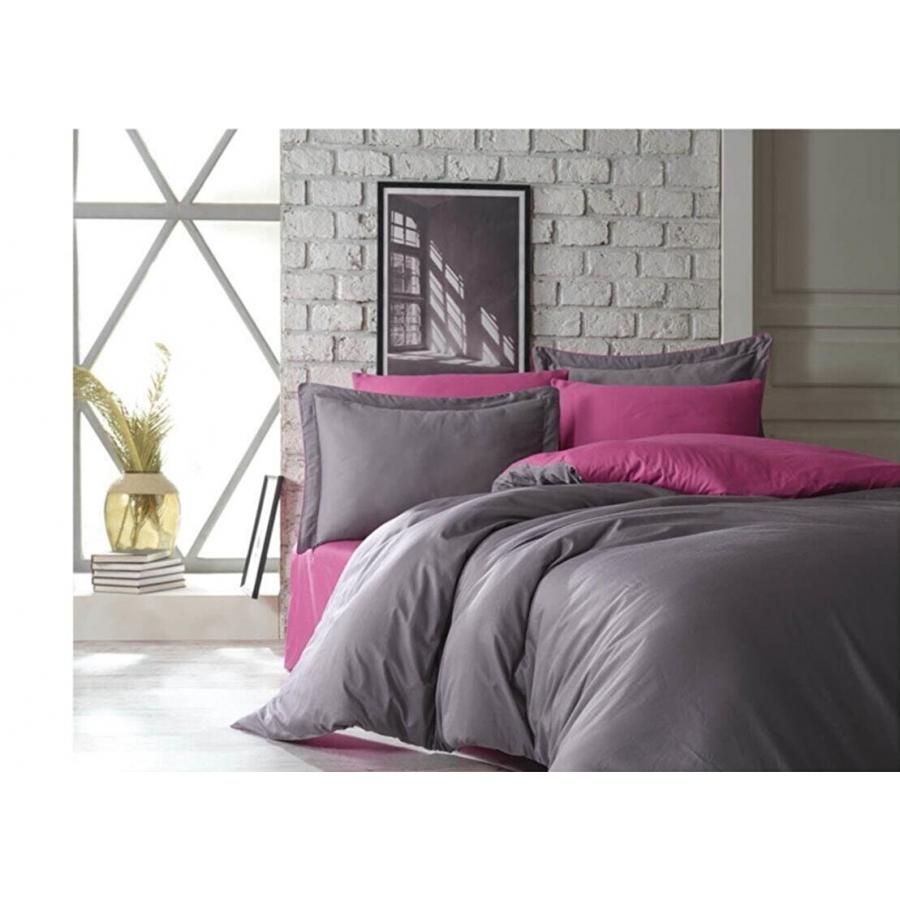 

Постельное белье Dantela Vita сатин - Tuana fuchisia фуксия Евро