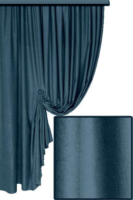 

Портьеры Soft 22 Турция Синий(MG-MRS-735008), 275*200 см (2 шт.)