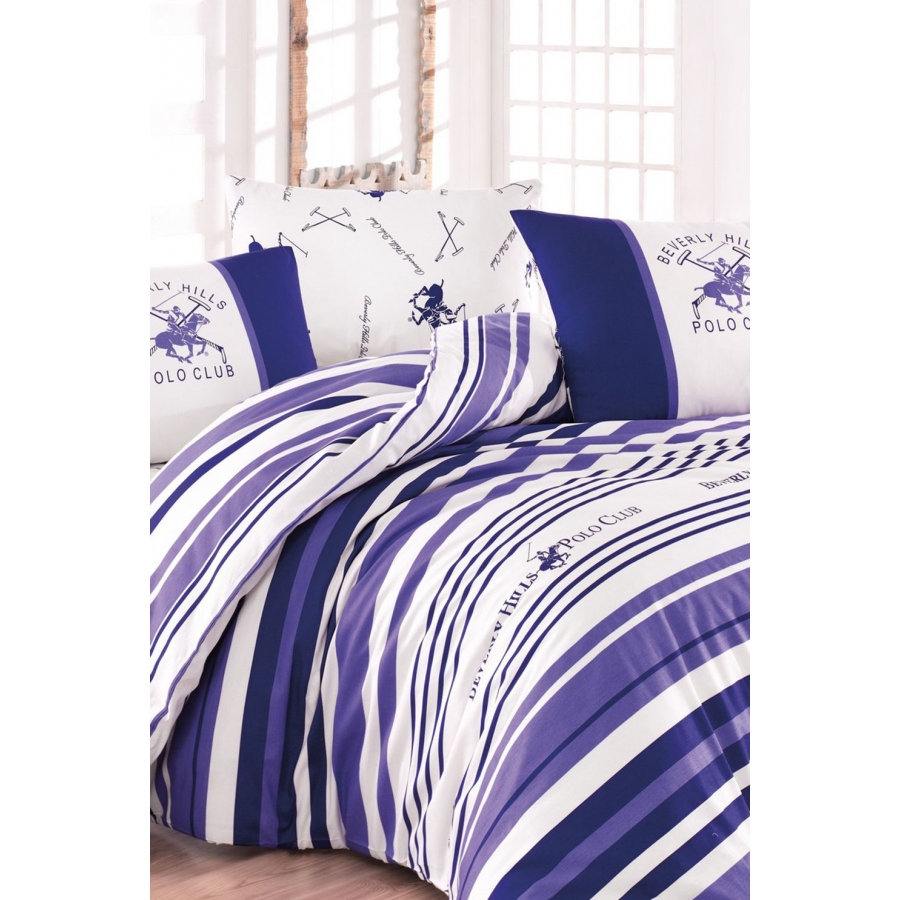 

Постельное белье Beverly Hills Polo Club ранфорс - BHPC 029 Lilac Евро