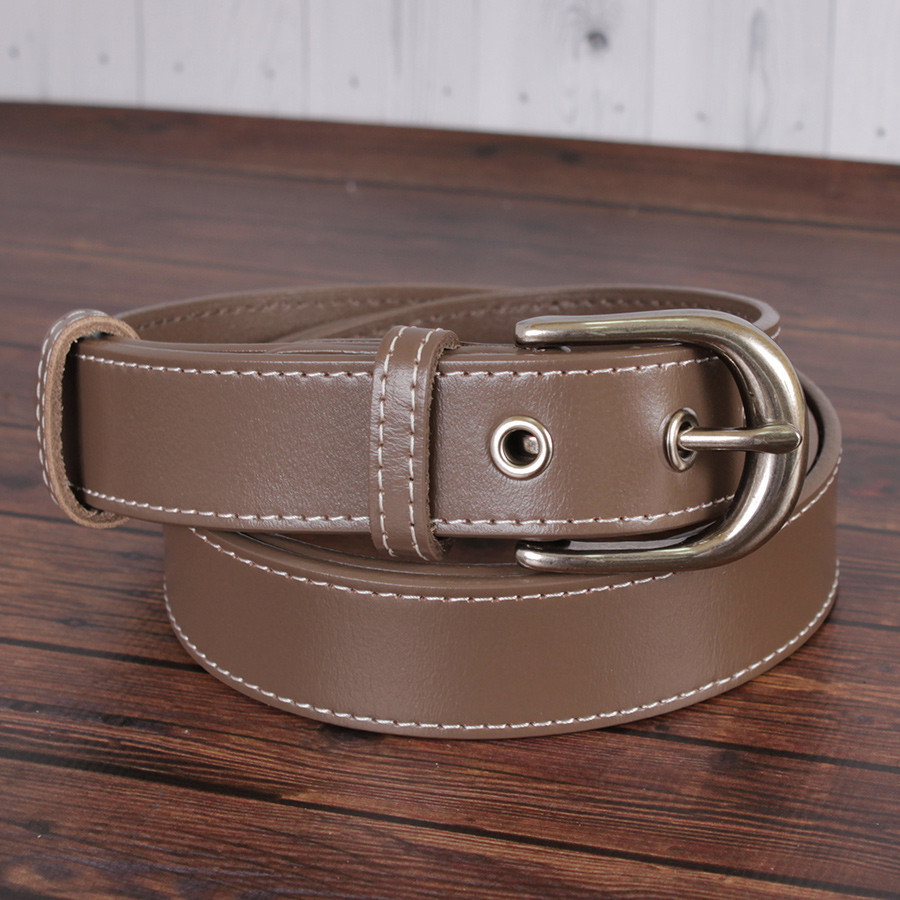 

Ремень женский кожаный de esse 105 см Кофе с молоком L8319-3