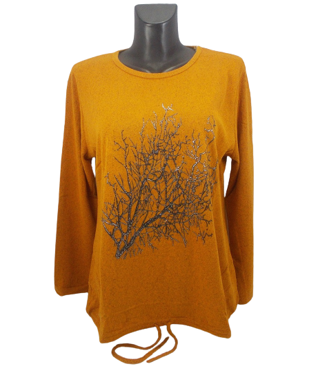 

Женская кофта Rbossi 1008 - оранжевая, Женская кофта Rbossi 1008 3XL-4XL оранжевая