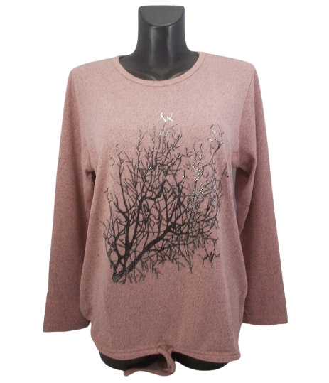 

Женская кофта Rbossi 1008 - пудра, Женская кофта Rbossi 1008 XL-2XL пудра