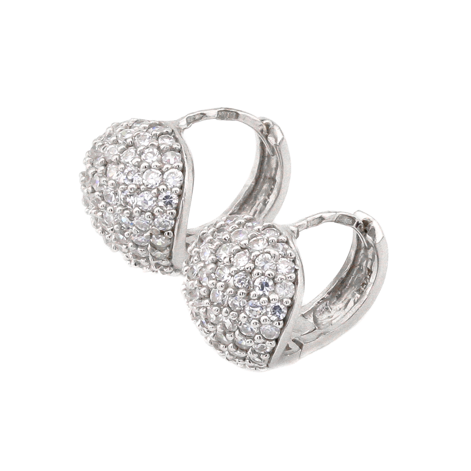 

Серебряные серьги с фианитами C12616 Диамант