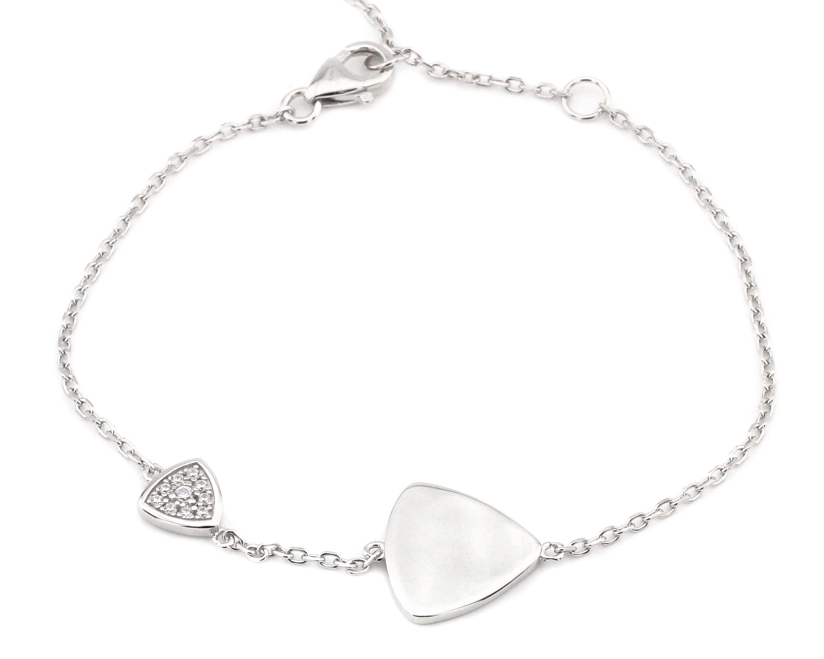 

Серебряный браслет "Медиаторы" с фианитами B15280 Диамант