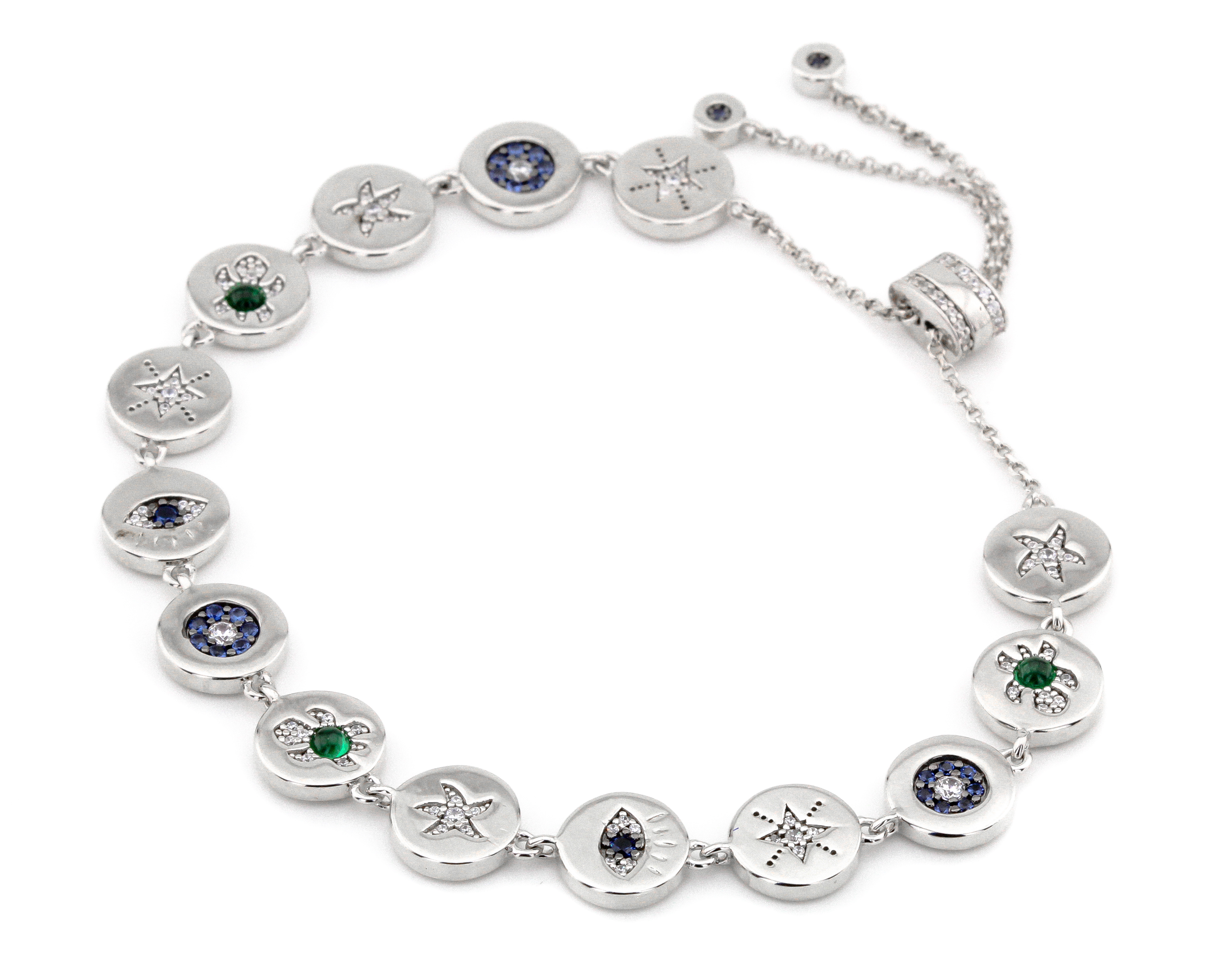 

Серебряный браслте с фианитами B15355 Диамант
