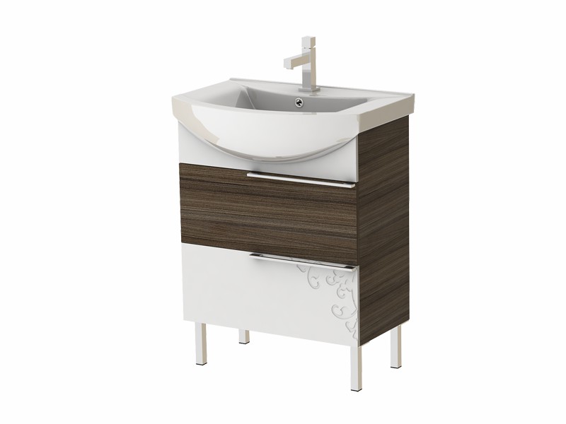 

Тумба Juventa Sofia Nova Sn-65 Grey-Brown с умывальником Zenon-65 (91953)