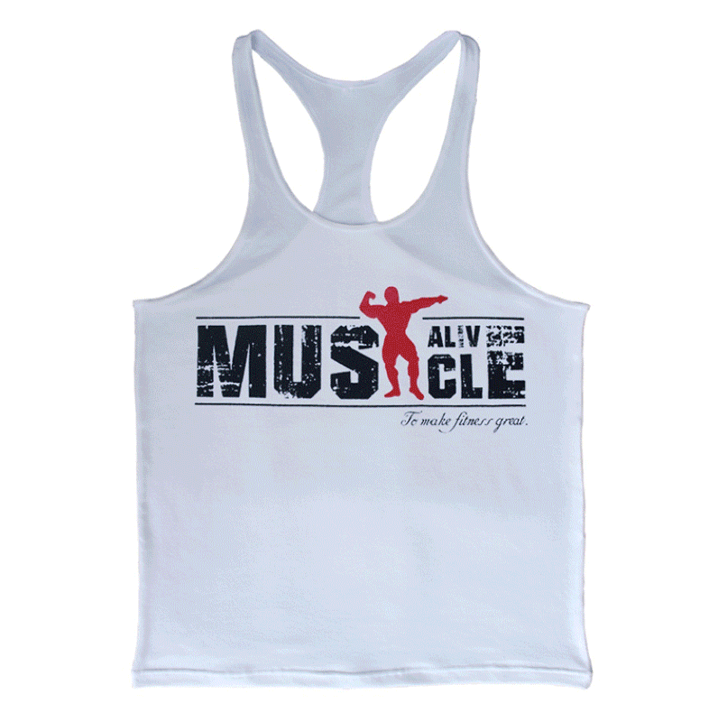 

Мужская майка Muscle Alive белая, Мужская майка Muscle Alive белая XL