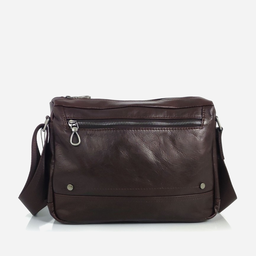 

Мужская сумка кожаная Tiding Bag S-JMD10-2058C Бордовая