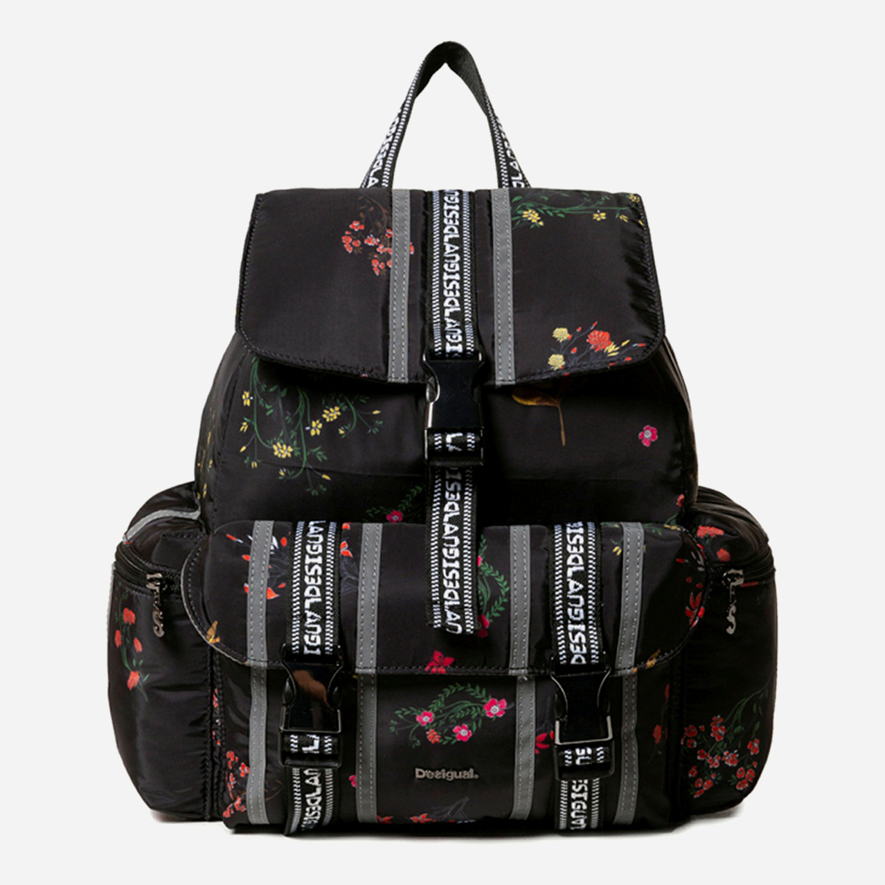 

Женский рюкзак Desigual 19WAKA21-2000 Черный с принтом