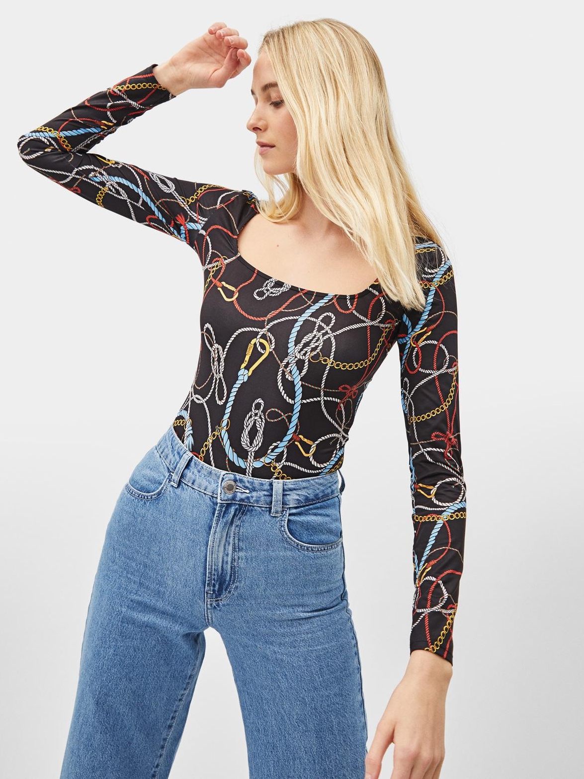

Топ Bershka XAZ229122QWYP  Черный, Топ Bershka XAZ229122QWYP XS Черный