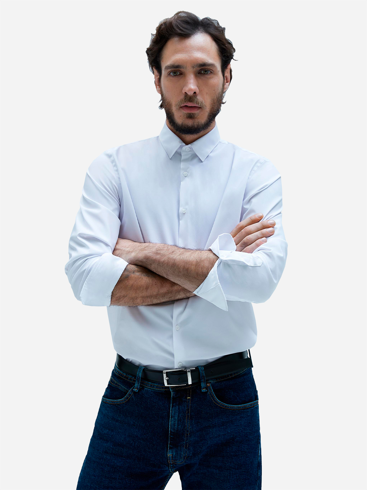 

Рубашка Zara 5445-490-250  Белая, Рубашка Zara 5445-490-250 L Белая