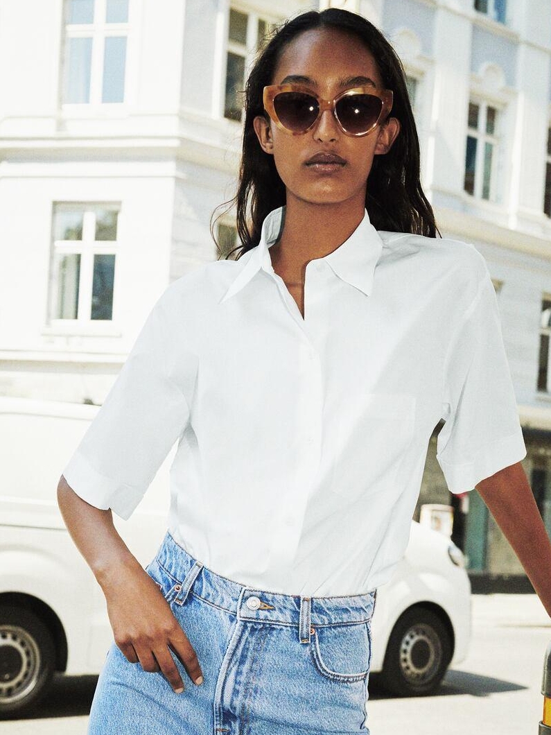 

Рубашка Zara XAZ281798CPZY XXL Белая