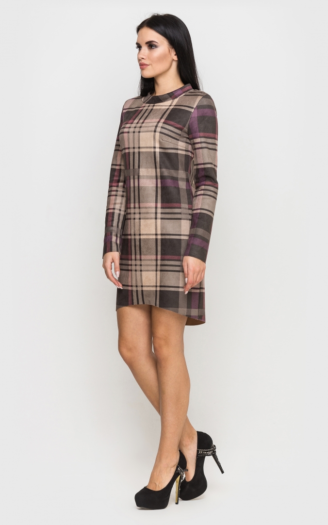 

Fashions • Деловое платье в клетку Daria Fashions  коричневый (3831, Fashions • Деловое платье в клетку Daria Fashions L коричневый (3831)