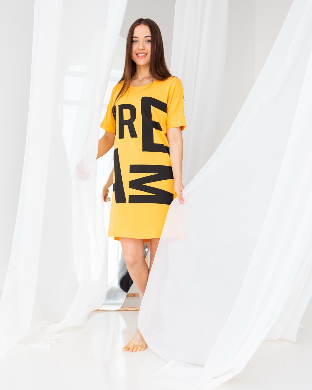 

Fashions • Платье туника Dream Fashions  желтый, Fashions • Платье туника Dream Fashions S желтый