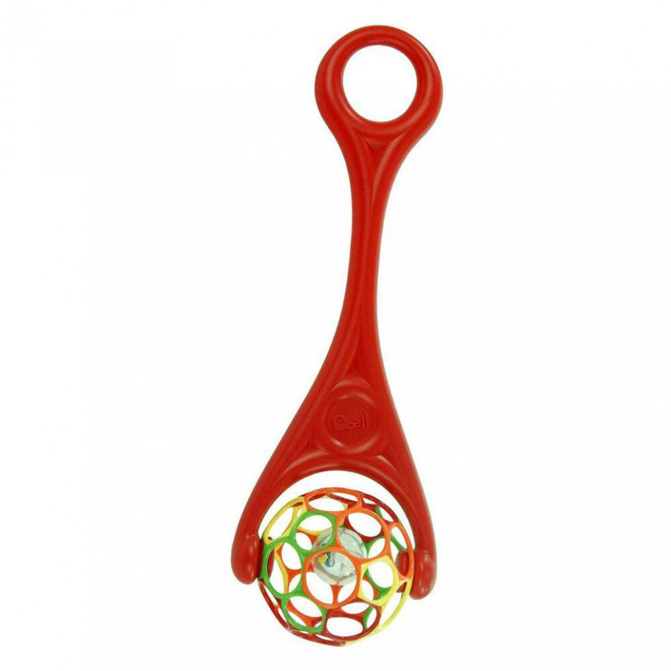 

Дитяча Куля каталка на палиці 3503 з брязкальцем (Червоний)
