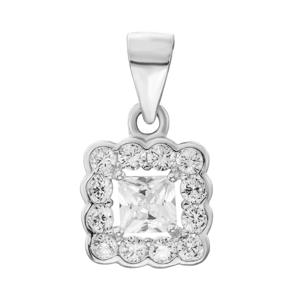 

Серебряная подвеска с цирконием 000131929