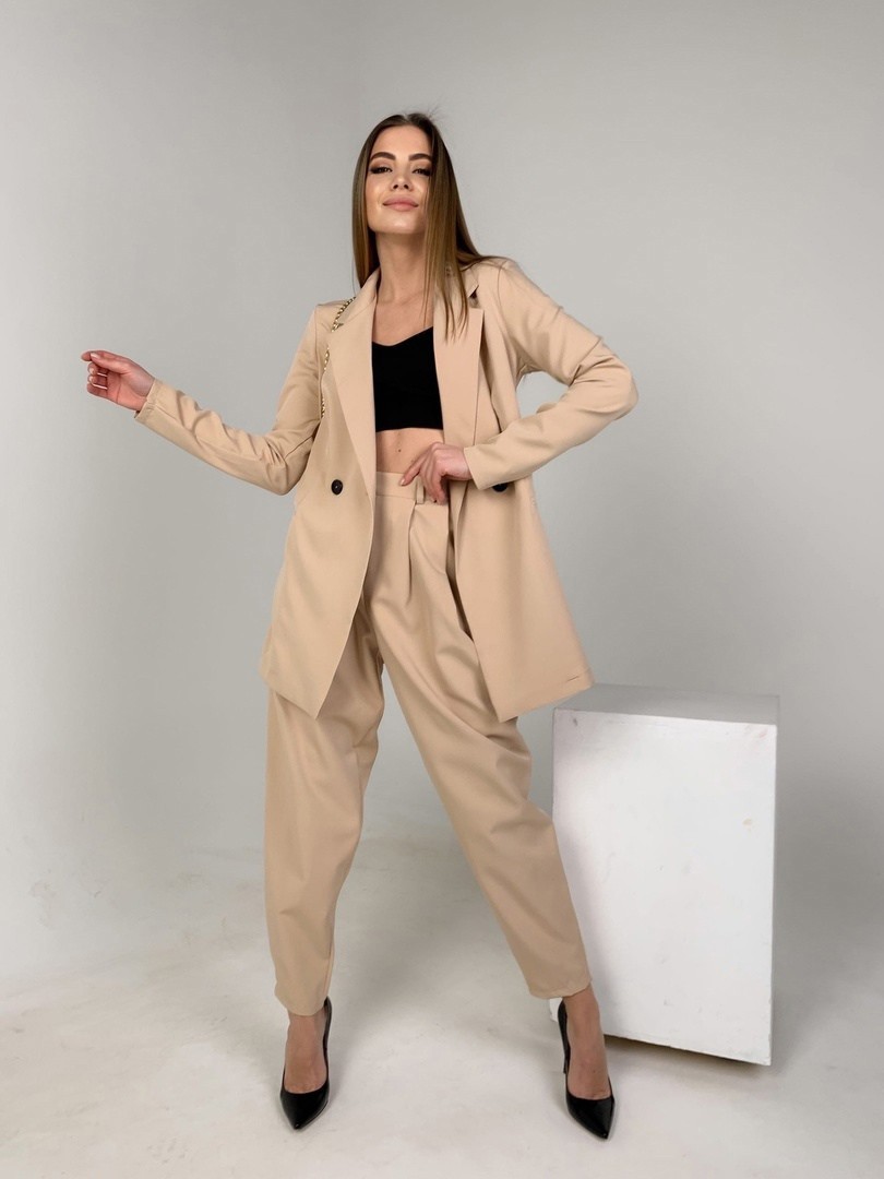 

Костюм SK House 373 - Бежевый, Костюм SK House 373 46-48 Бежевый
