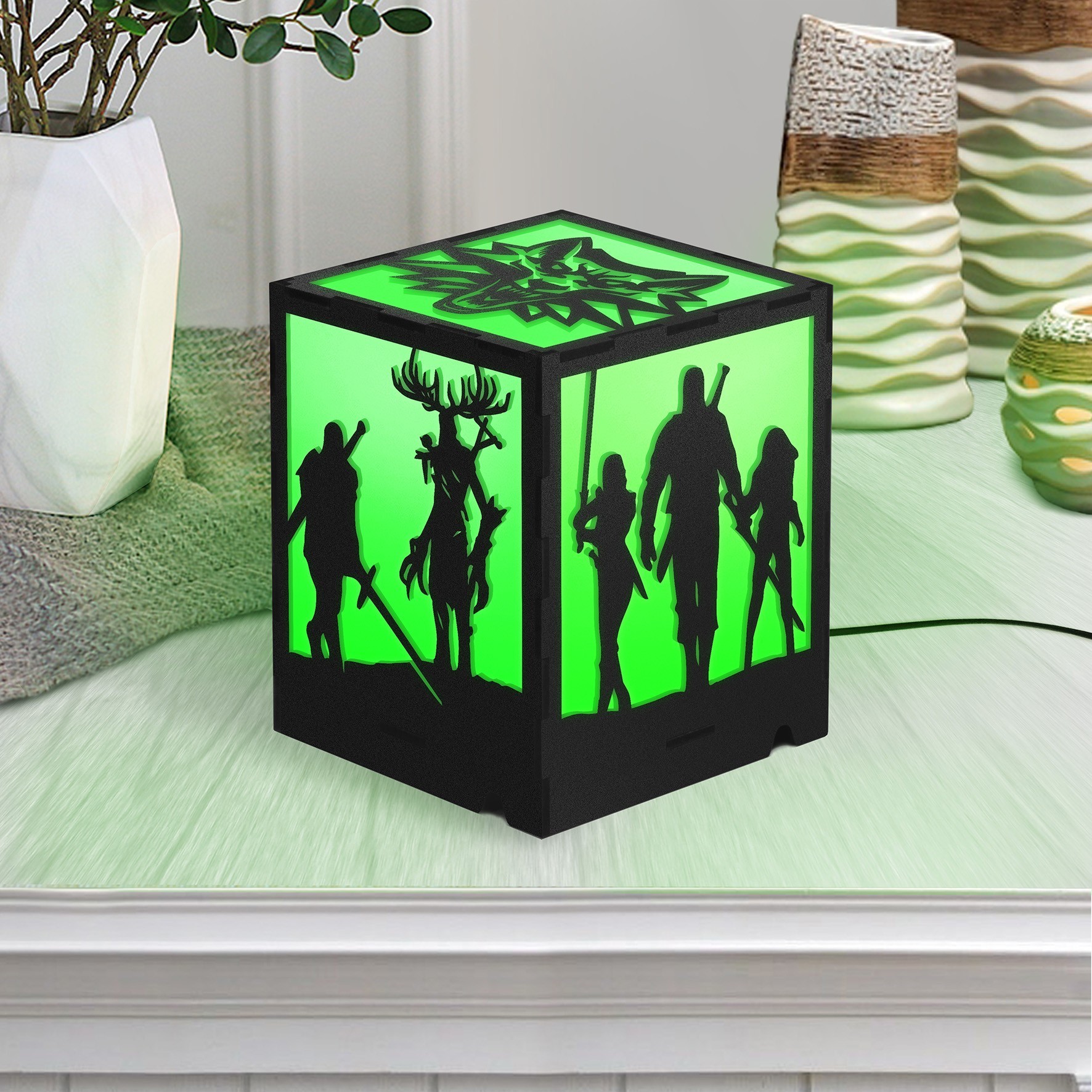 

Ночник Ведьмак Настольный декор 12/12/14 см Черный 301/2