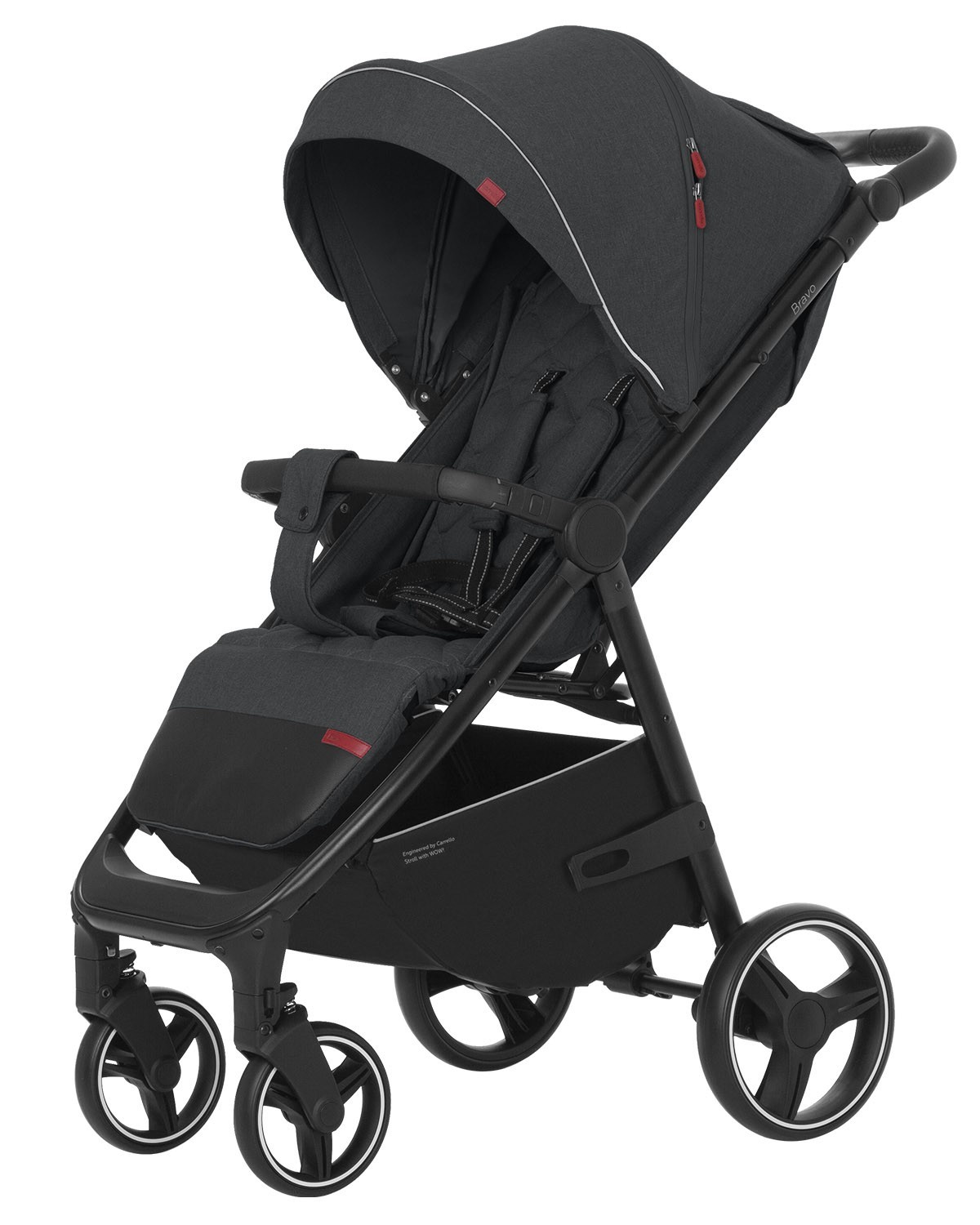 

Коляска прогулочная CARRELLO Bravo CRL-8512 Serious Grey +дождевик L