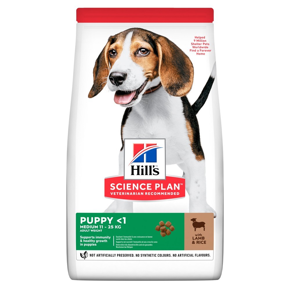 

Сухой корм для щенков средних пород Hill's Science Plan Puppy Medium с ягненком - 2,5 кг (604270) (52742025018)