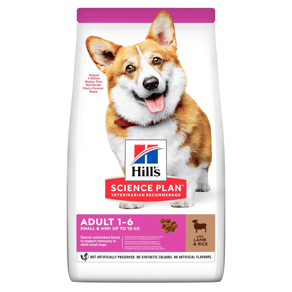 

Сухой корм для собак мини и малых пород Hill's Science Plan Adult Small & Mini Lamb с ягненком - 6 кг (604319) (52742025391)