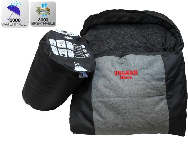 

Спальник Vulkan micro (черно-серый меланж)
