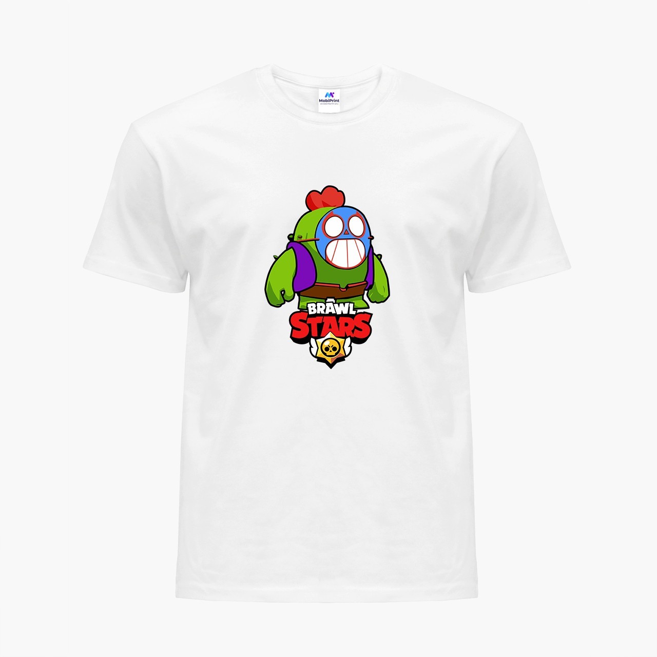 

Детская футболка Амонг Ас Бравл Старс Эль Примо (Among Us Brawl Stars El Primo) (9224-2600) 134-140 см Хлопок Белый