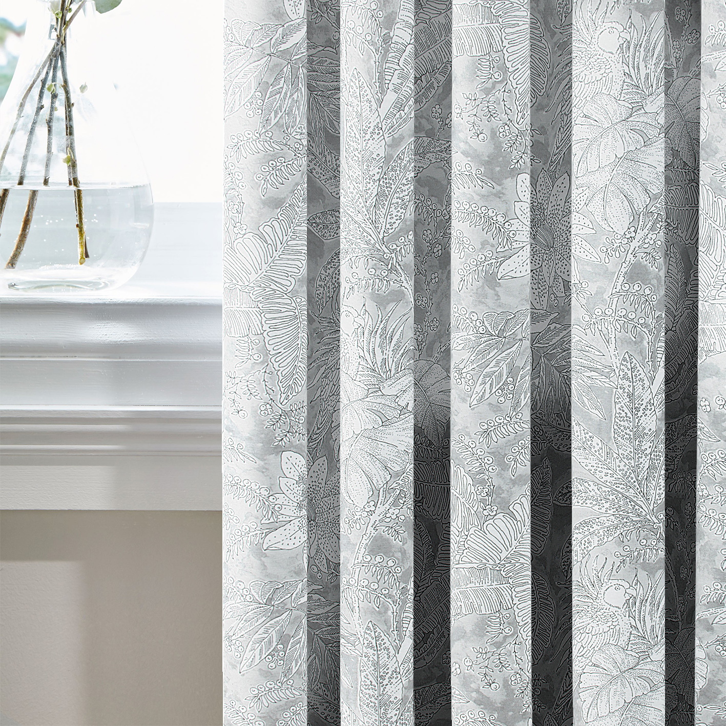 

Шторы Декоративные с Принтом Испания MacroHorizon PARK Серый, 170*135 см (2 шт.)