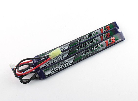 

Аккумулятор LiPo 3S 11.1V 1300mAh 25-50C mini tamiya нунчаки Turnigy nano-tech для страйкбола