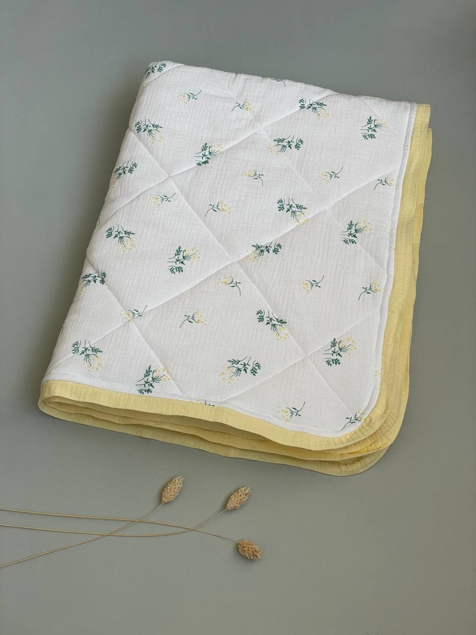 

Детский муслиновый плед Anny.Home 100*80 см Желтая мимоза