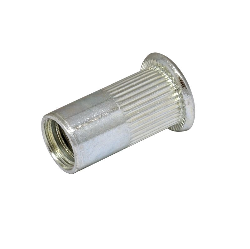 

Заклёпка резьбовая М8/0,5-3,5 c цилиндрическим бортиком рифлёная D11 (150шт/уп )