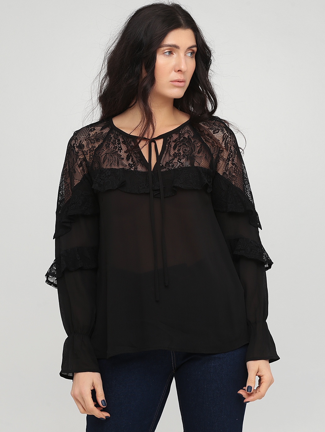 

Демисезонная блуза Lipsy LP111218-34 EU42 Черный