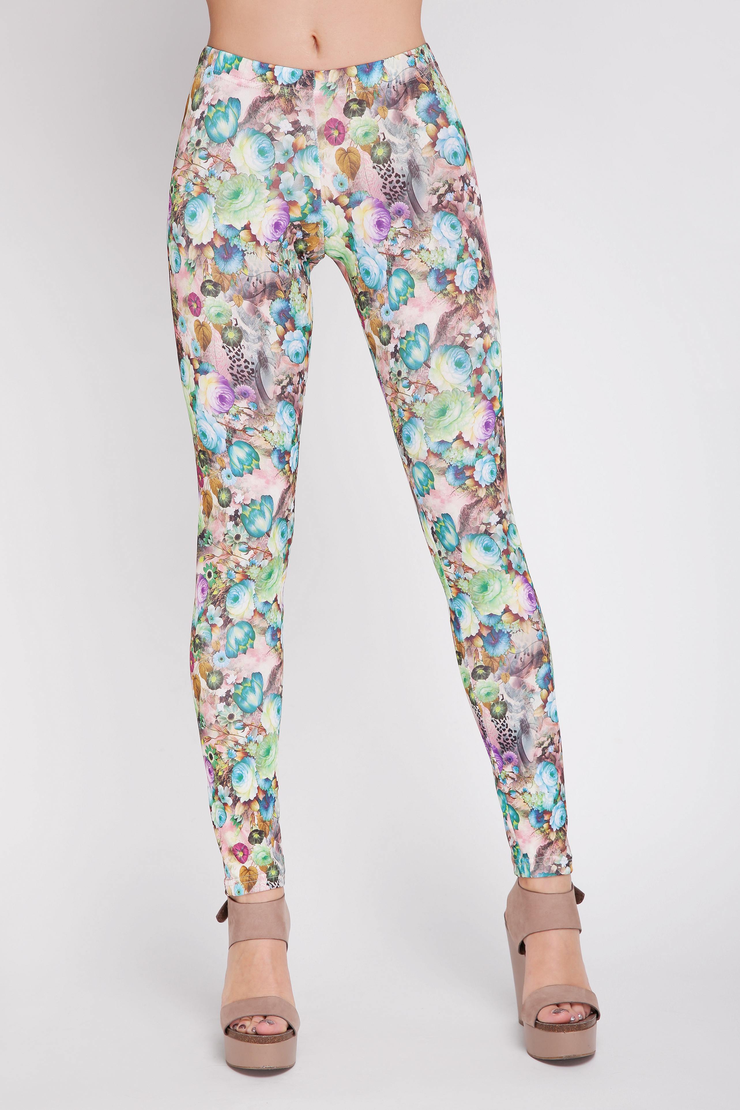 

Лосины ARTSTYLE LEGGINGS FLOWER LSN-189A (розы зеленые) 40 (LSN-189A)