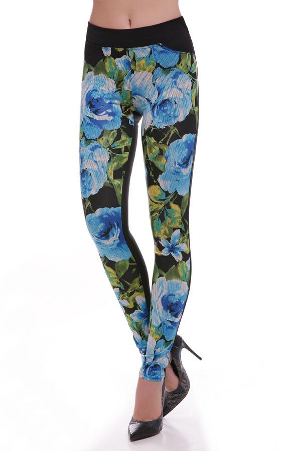 

Лосины ARTSTYLE LEGGINGS COLORED LSN-229C (черный с зеленым) 40 (LSN-229C)