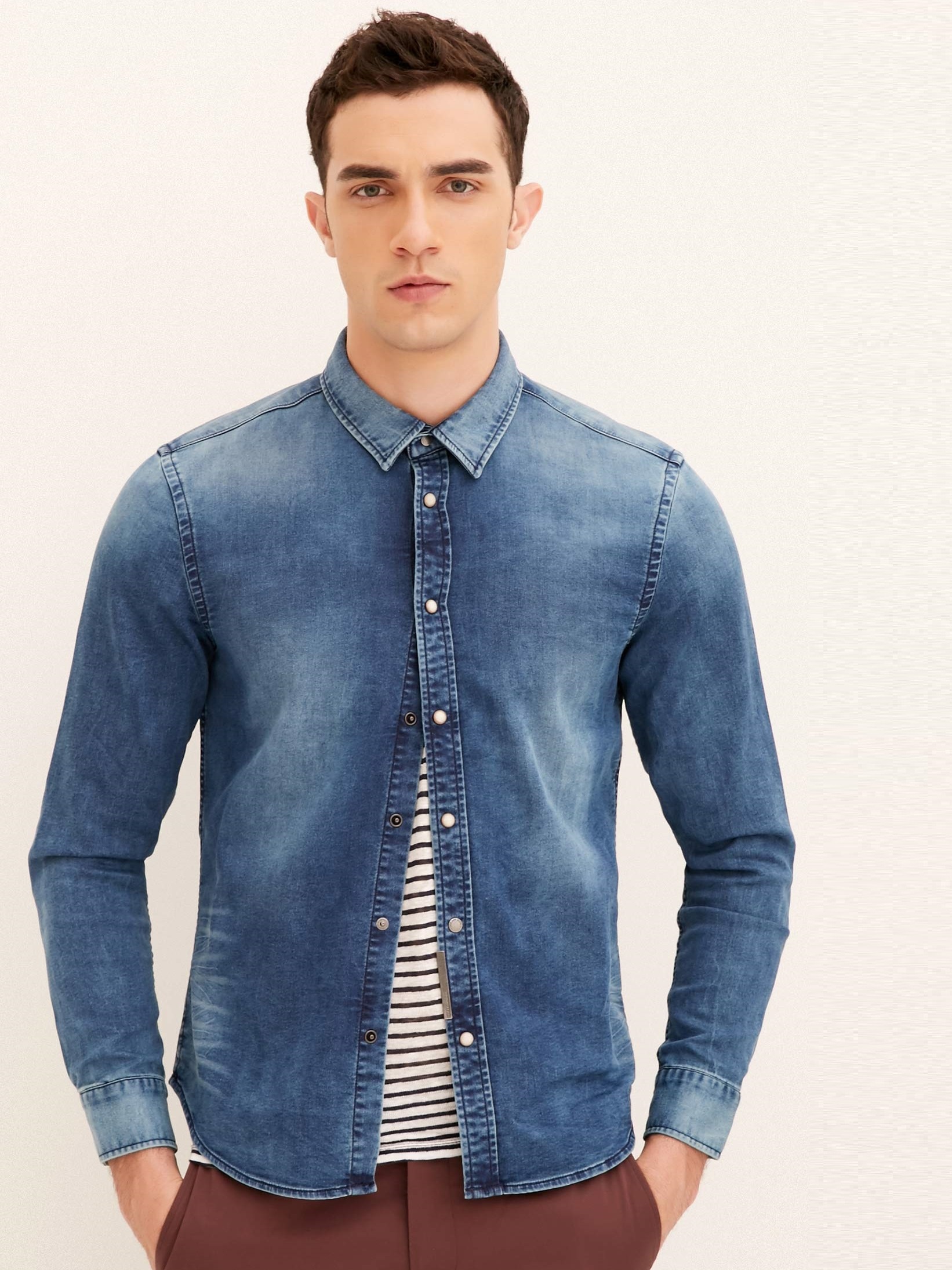 

Рубашка Jack & Jones 217105502  Синий, Рубашка Jack & Jones 217105502 XS Синий