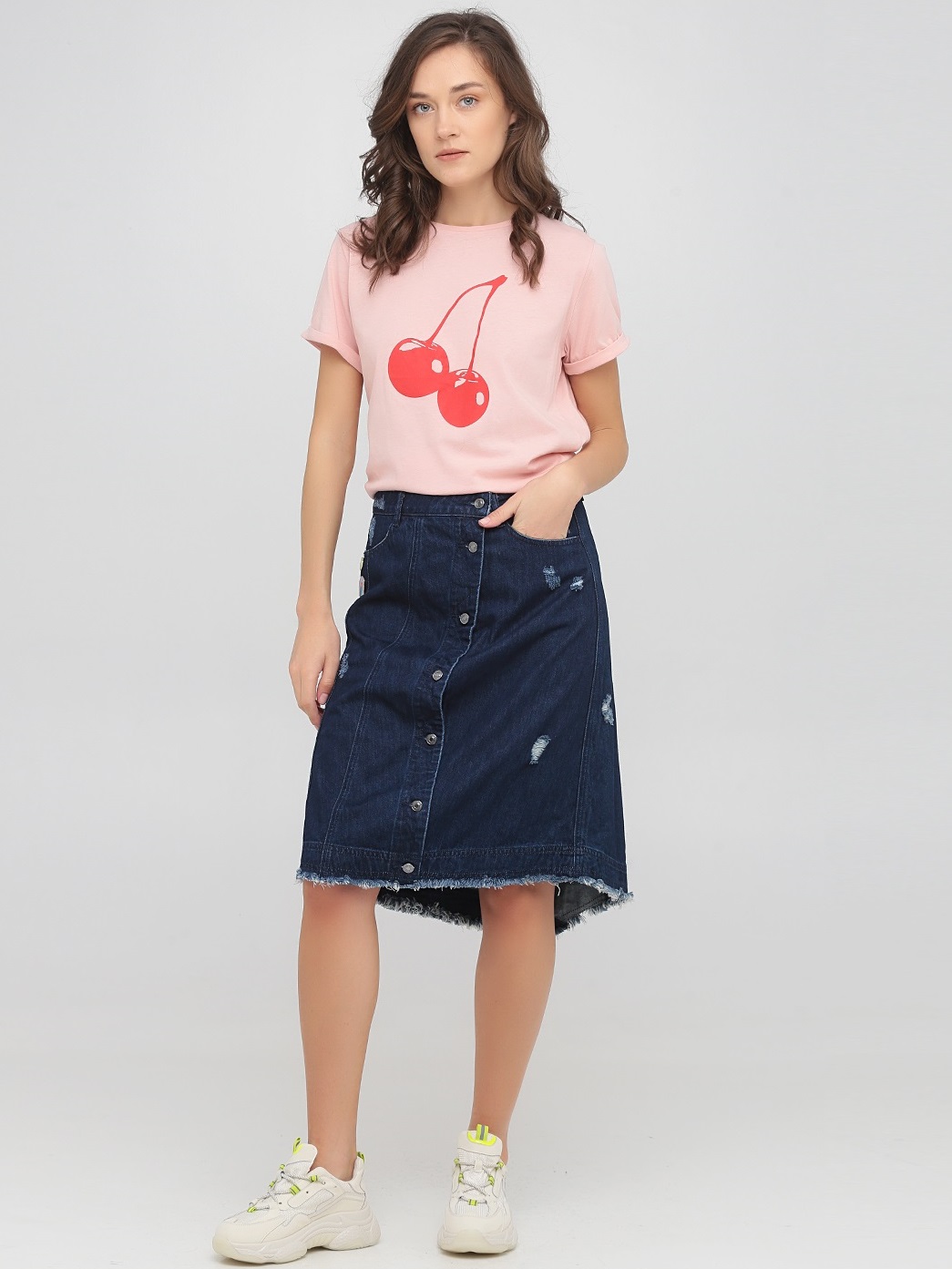 

Джинсовая однотонная юбка Only 117137512  Синий, Джинсовая однотонная юбка Only 117137512 M Синий