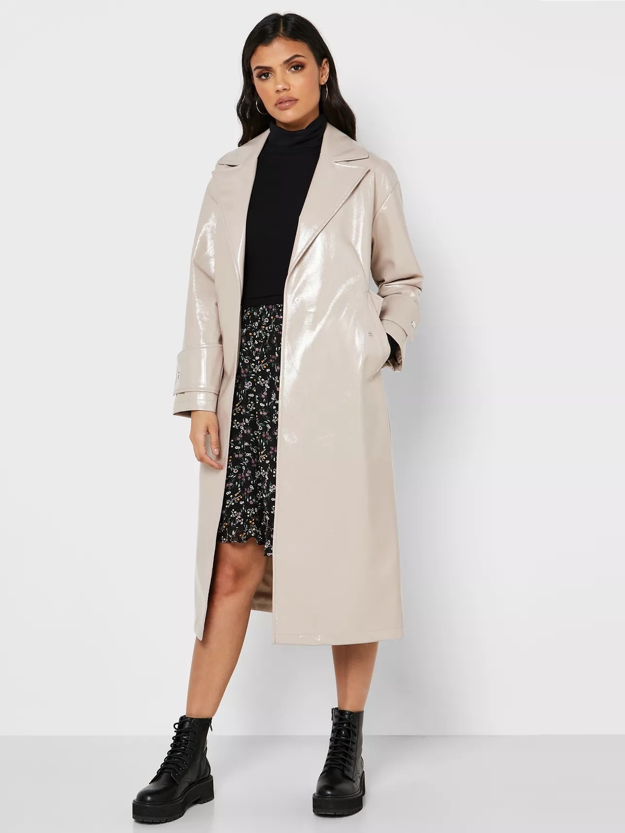 

Тренч TOPSHOP 07L27SPUT  Бежевый, Тренч TOPSHOP 07L27SPUT XS Бежевый