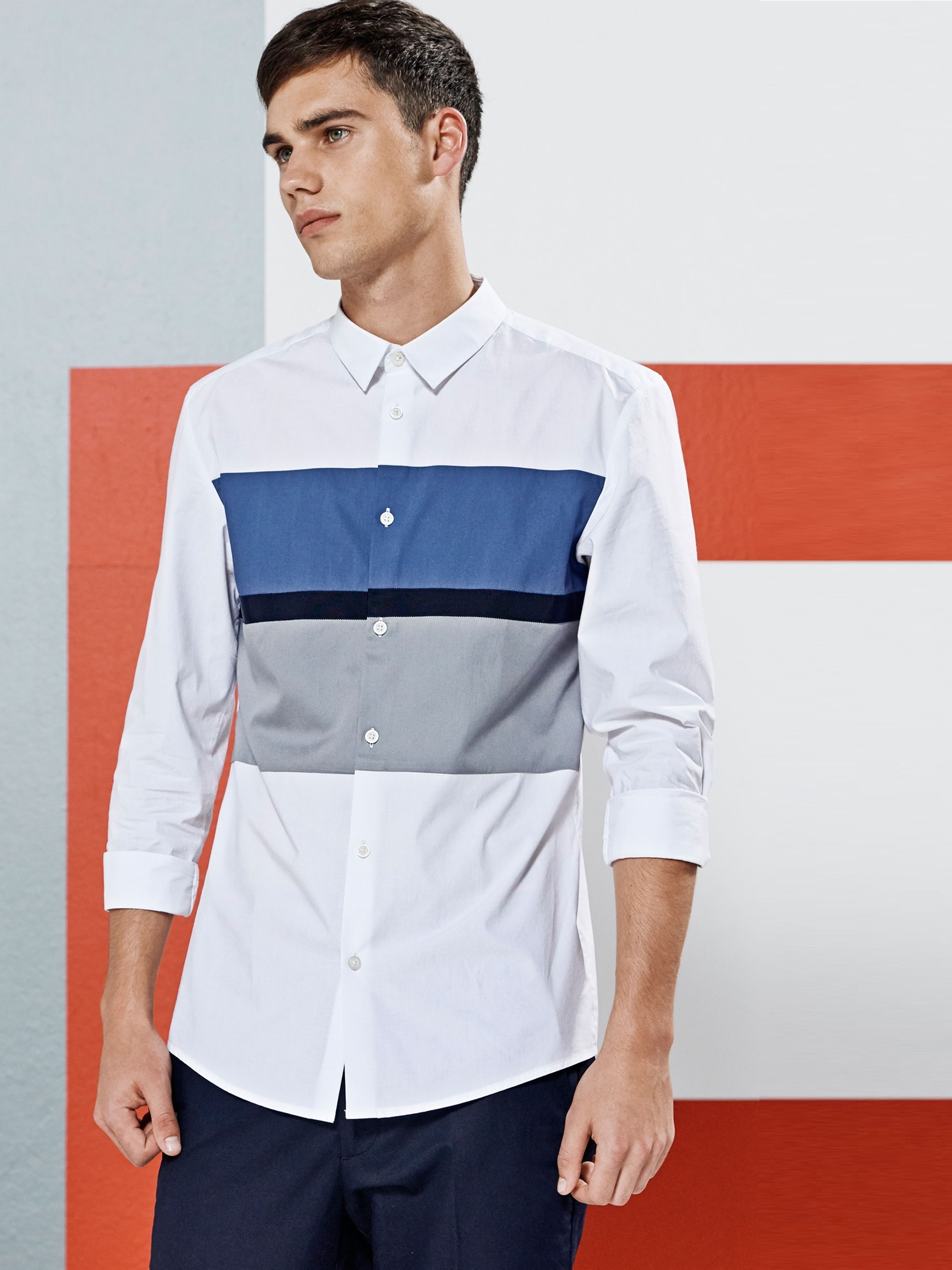 

Рубашка Jack & Jones 217105539  Белый, Рубашка Jack & Jones 217105539 S Белый