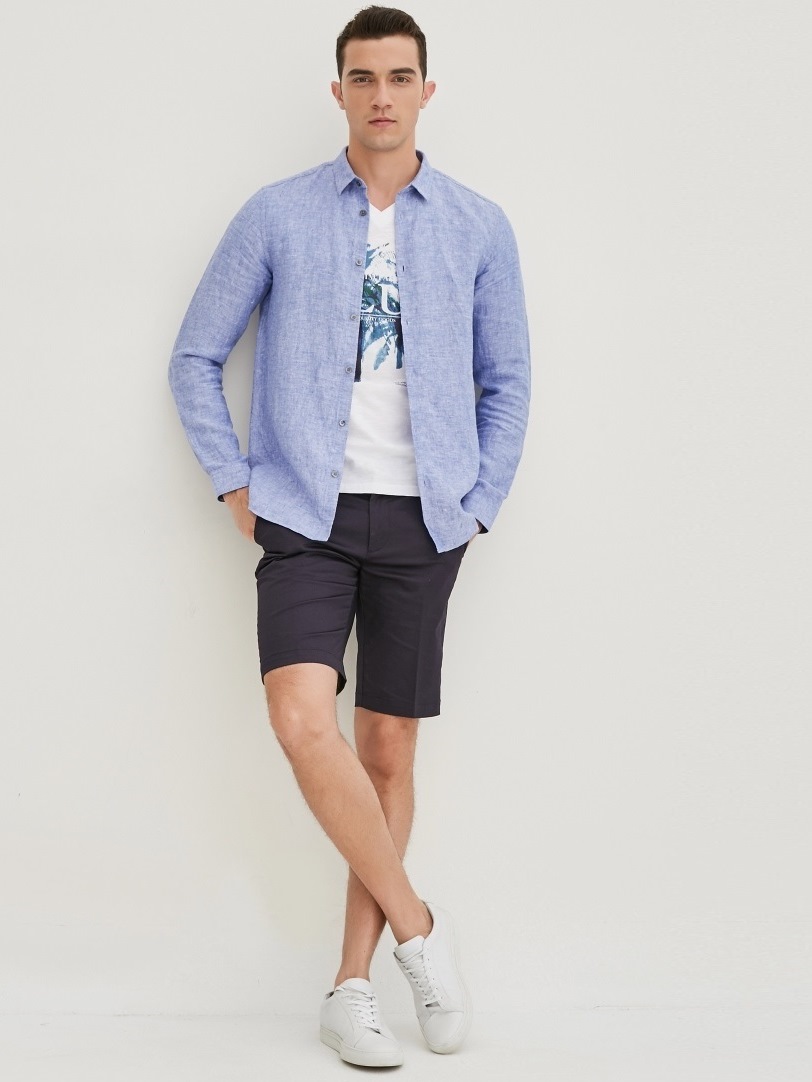 

Рубашка Jack & Jones 217105552  Синий, Рубашка Jack & Jones 217105552 XL Синий