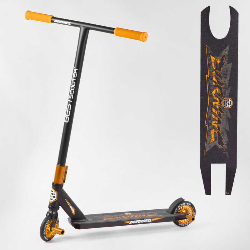 

Самокат трюковый 95819 "Best Scooter" HIC-система, пеги, колёса PU, d=110мм, ширина руля - 53 см, высота руля от пола 83 см