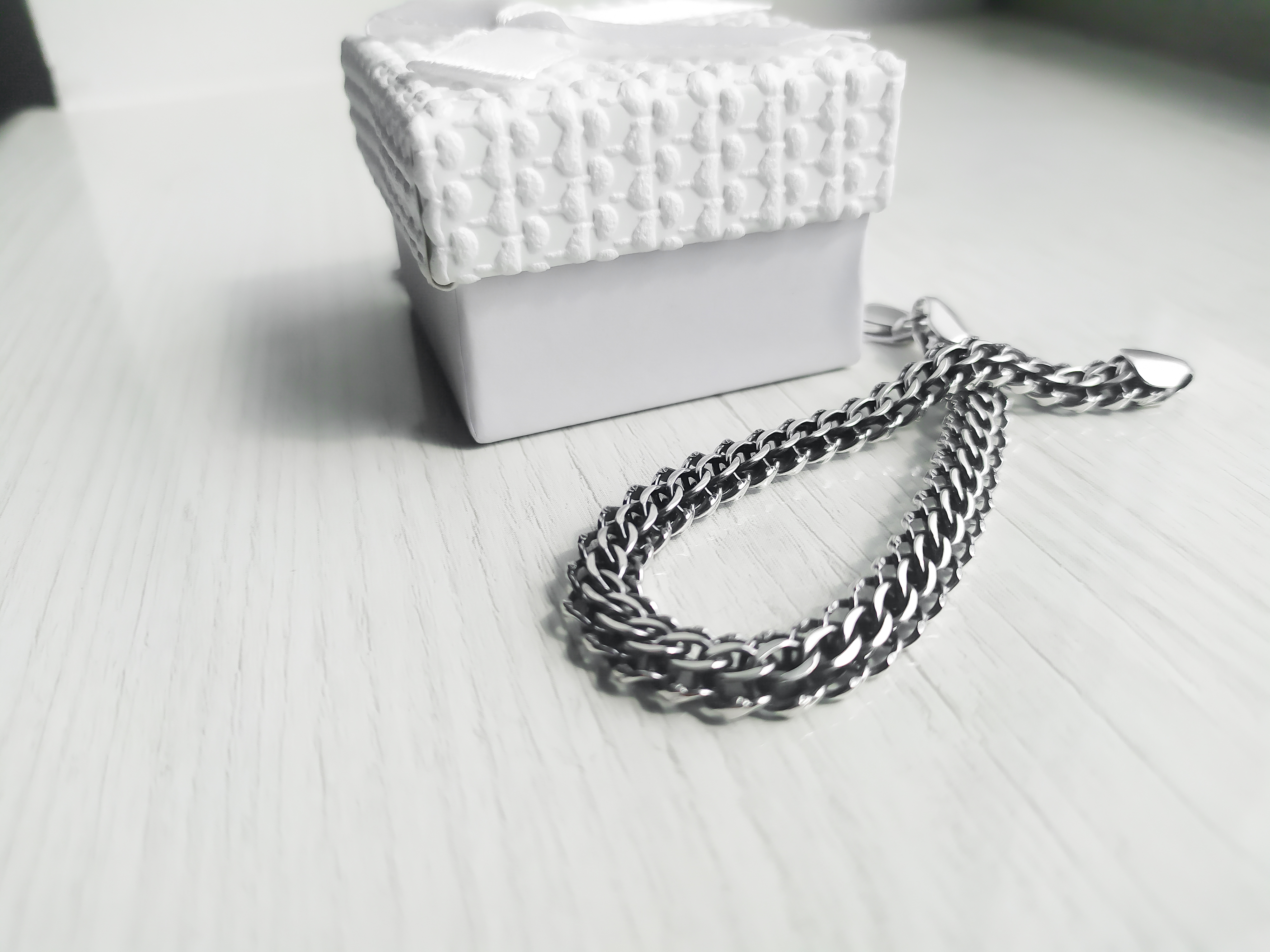 

Браслет из серебра Meridian 925 пробы "Венеция" в чернении 21,5 размер легкая