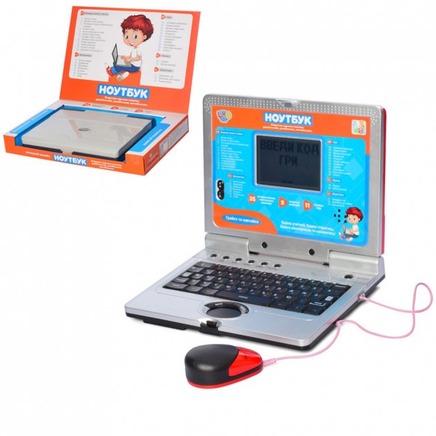 

Ноутбук детский Limo Toy Развивающий мультибук 7073 Укр/русс/англ языки