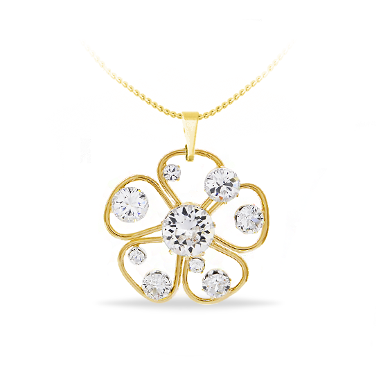 

Кулон c цепочкой KOBI MADLEN со Swarovski модели 7730-1084-05