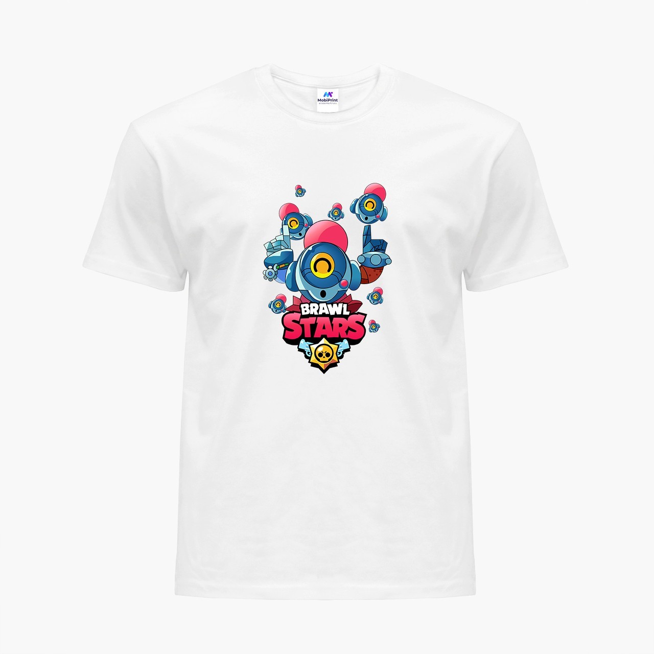 

Детская футболка Бравл Старс (Brawl Stars) (9224-1704) 122-128 см Хлопок Белый