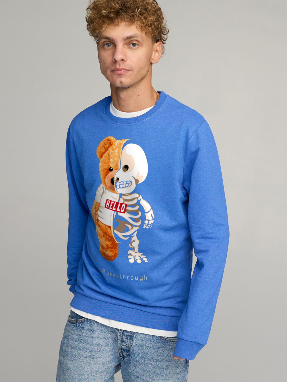 

Свитшот YAPPI BSMRB10019 XXL Голубой