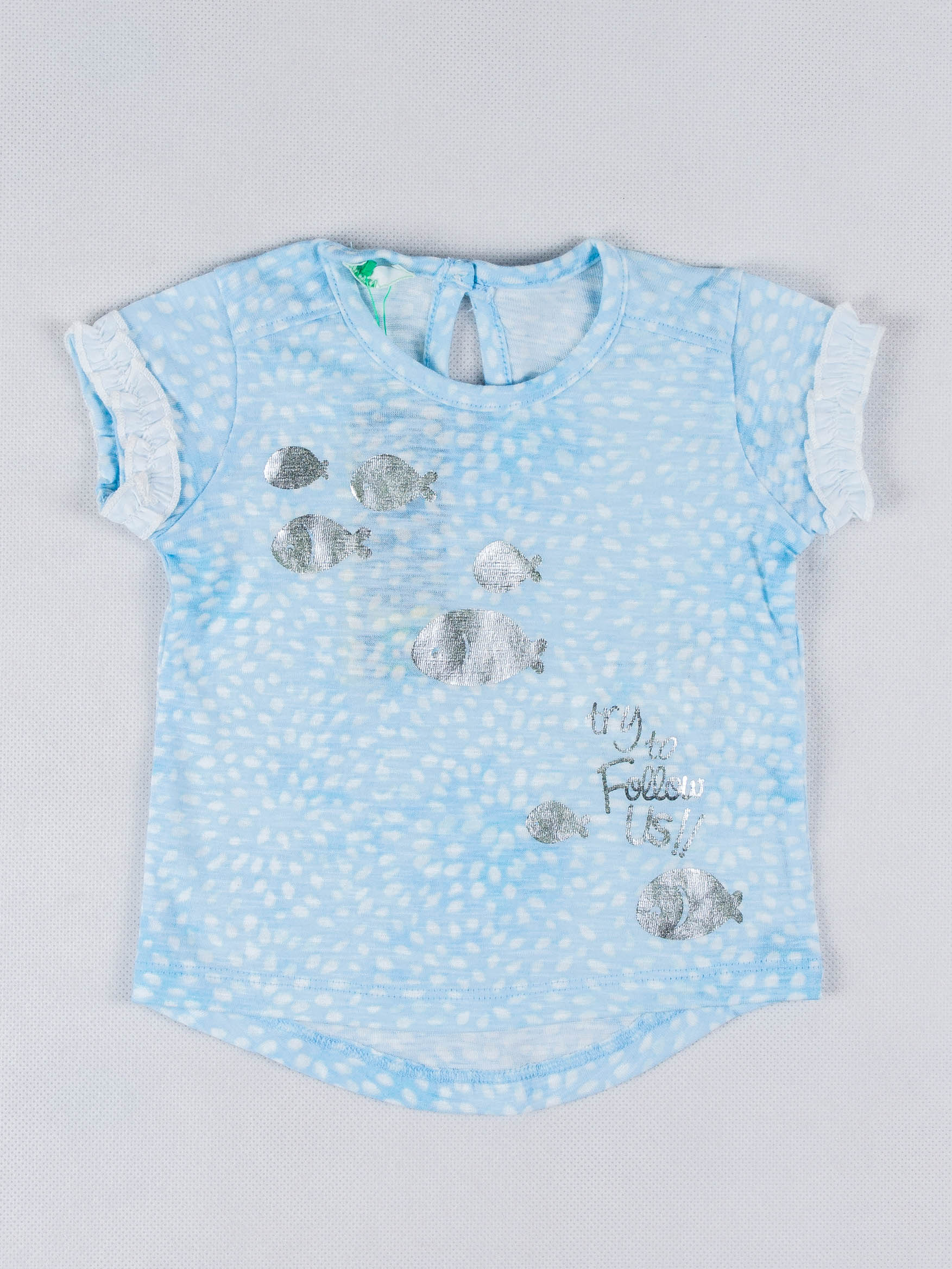 

Футболка Benetton BV-30519-76  cm Голубой, Футболка Benetton BV-30519-76 62 cm Голубой