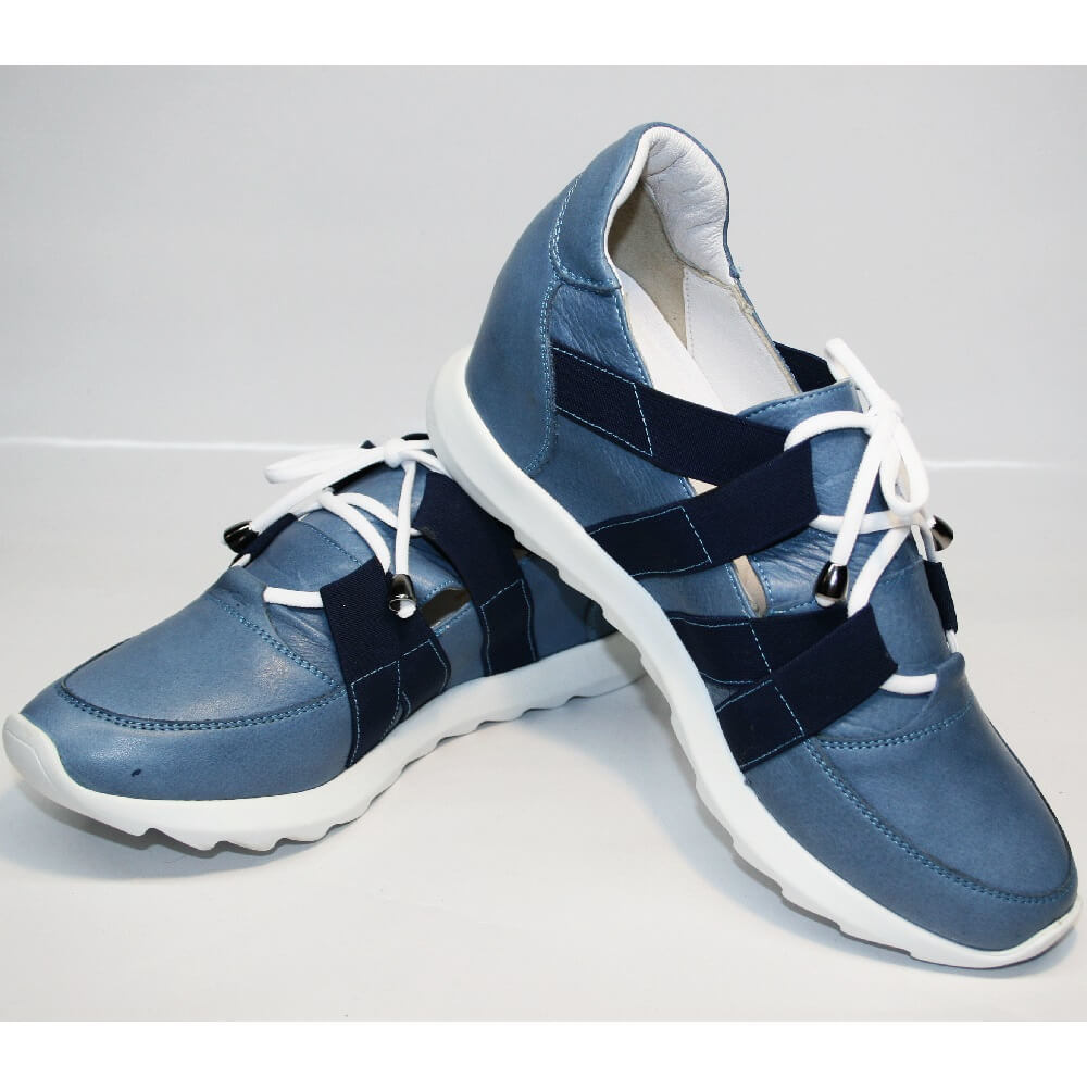 

Сникерсы женские Ledy West LW-1484.115 Blue 36 голубые с синим 1484-115